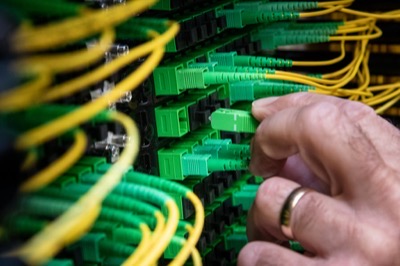 Fibre backbone termination and patching on a Brisbane structured cabling job